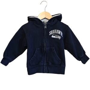 NFL Seahawks Team Apparel Sweatshirt Full Zip Seattle Toddler Size 3T